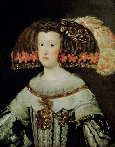 Ritratto della regina Maria Anna (1635-96) di Spagna da Diego Velázquez